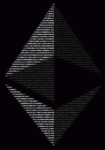 A Black Background With A Lot Of Binary Code GIF