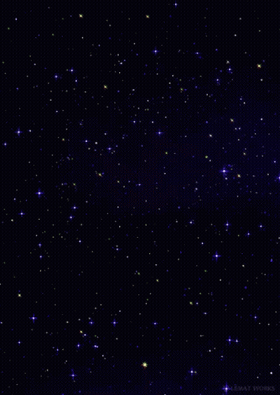 A Black Background With A Lot Of Stars And The Words " Almay Works " On The Bottom GIF