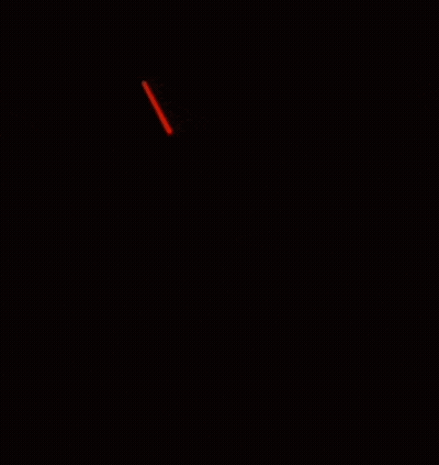 A Black Background With A Red Circle That Says The Circle In White Letters GIF