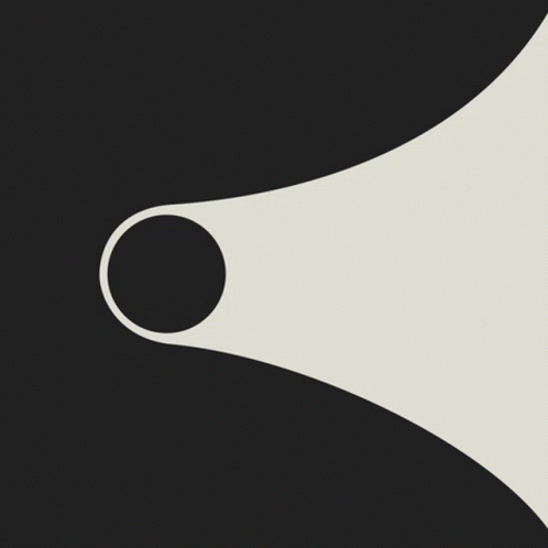 A Black Background With A White Circle In The Center GIF