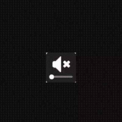 A Black Background With A White Icon Of A Speaker And A Slider . GIF