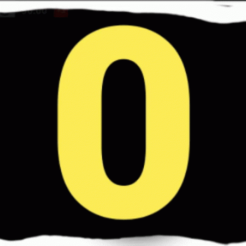 A Black Background With A Yellow Number Eight On It GIF