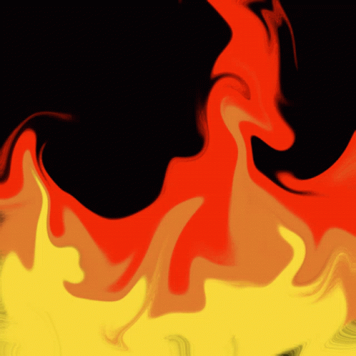 A Black Background With Red And Yellow Swirls On It GIF