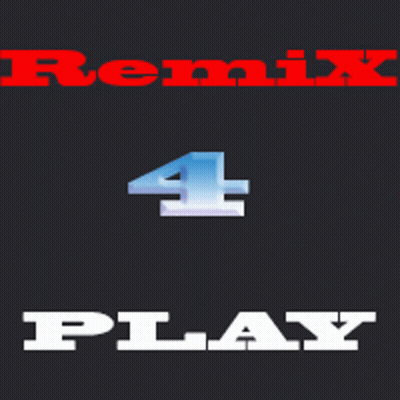 A Black Background With Remix 4 Play Written In Red GIF