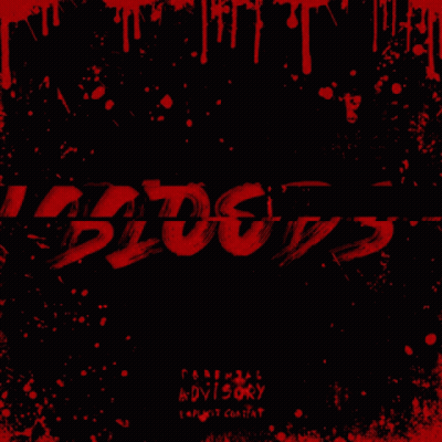 A Black Background With The Word Bloods In Red GIF