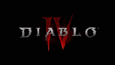 A Black Background With The Word Diablo Written In Silver GIF