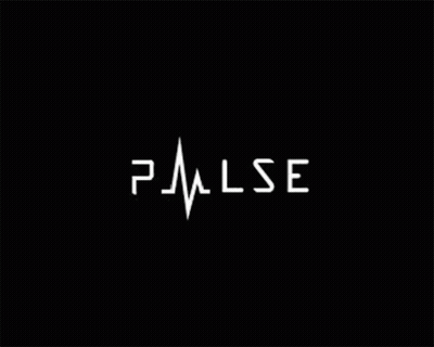 A Black Background With The Word Pulse In White GIF