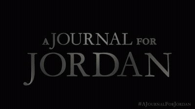 A Black Background With The Words " A Journal For Jordan " GIF