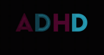 A Black Background With The Words Adhd Dopamine GIF