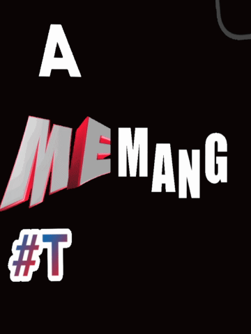 A Black Background With The Words Anda Le Mang #Terbaik GIF