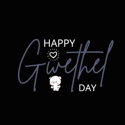 A Black Background With The Words Happy Givethel Day GIF
