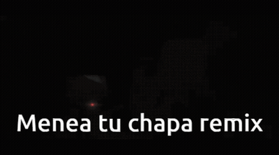 A Black Background With The Words Menea Tu Chaparemix In White GIF
