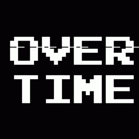 A Black Background With The Words Over Time Written In Pink And White GIF