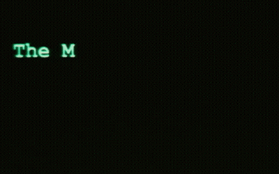 A Black Background With The Words The Matrix Has You On It GIF