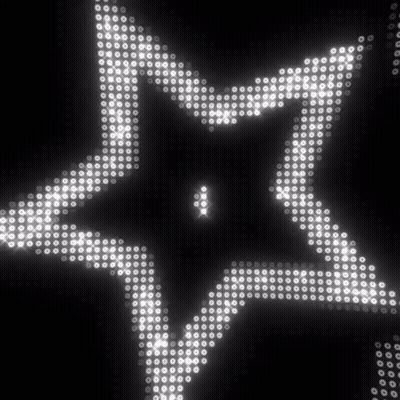 A Black Background With White Dots That Look Like A Star GIF
