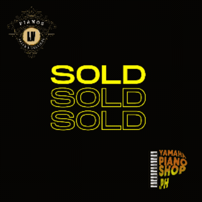 A Black Background With Yellow Letters That Say Sold On It GIF