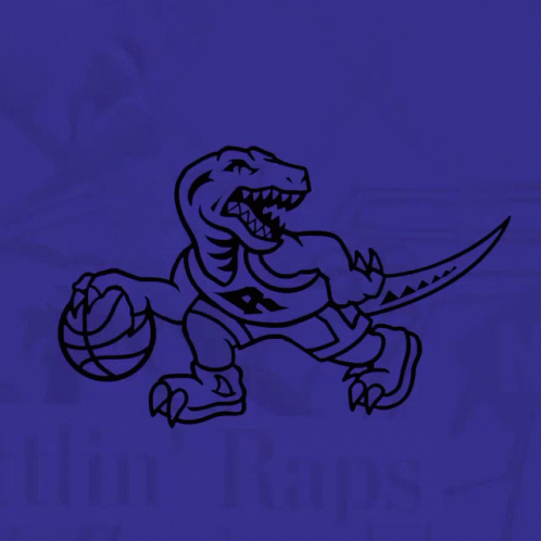 A Black Basketball Is In A Purple Circle GIF