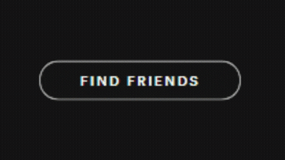 A Black Button That Says Find Friends With An Arrow Pointing At It GIF