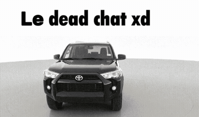 A Black Car With The Words Le Dead Chat Xd On The Bottom GIF