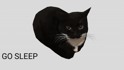A Black Cat Is Behind A Person Holding A Gun And The Word Now Is Below It GIF