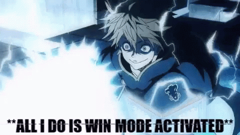 A Black Clover Anime Character Is Smiling And Holding A Box . GIF
