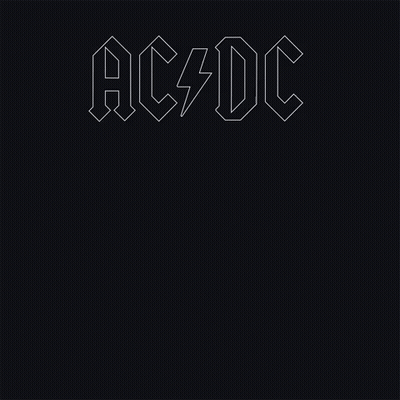 A Black Cover Of Ac/dc 'S Back In Black Album GIF
