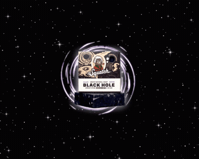 A Black Hole Soap Is Surrounded By A Swirl Of Stars GIF