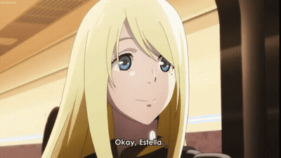 A Blonde Anime Girl Says Okay Estella GIF