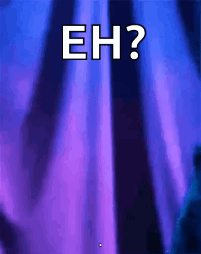 A Blue And Purple Background With The Words Eh On It GIF