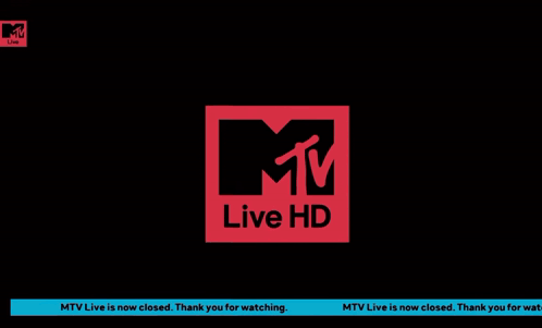 A Blue And Red Mtv Live Hd Logo On A Black Screen GIF