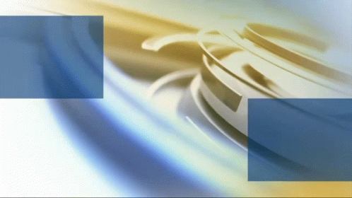 A Blue And White Background With A Few Squares GIF