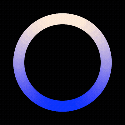 A Blue And White Infinity Symbol Is On A Black Background GIF