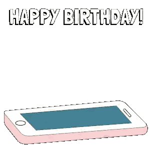 A Blue And White Penguin Is Holding A Birthday Cake With A Candle On It Sticker