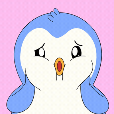 A Blue And White Penguin Is Making A Sad Face GIF