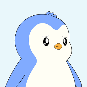 A Blue And White Penguin With The Words Anyway Written On It GIF