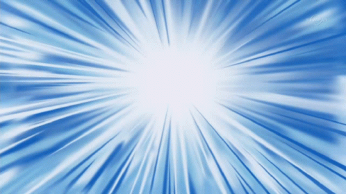 A Blue Background With A Burst Of White Light GIF