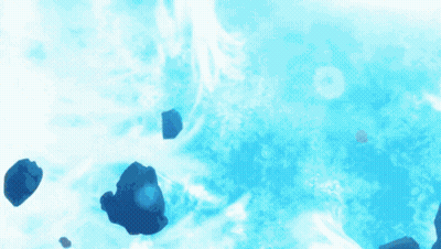 A Blue Background With A Circle That Says ' I ' On It GIF