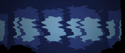 A Blue Background With A Few Clouds And A Tree In The Background GIF