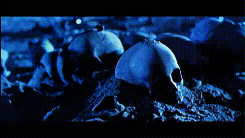 A Blue Background With A Few Dots And Lines On It GIF