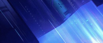 A Blue Background With A Few White Lines On It GIF
