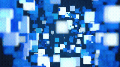A Blue Background With A Lot Of Squares And Circles GIF