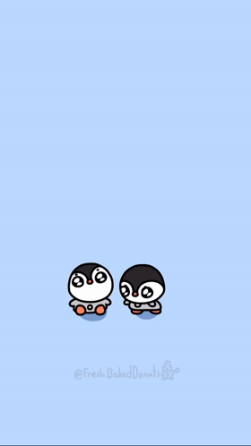 A Blue Background With A Penguin And The Words " Forget How Awesome You Are " On It GIF