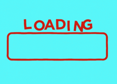 A Blue Background With A Red Loading Bar In The Middle GIF