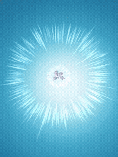 A Blue Background With A White Circle In The Center GIF