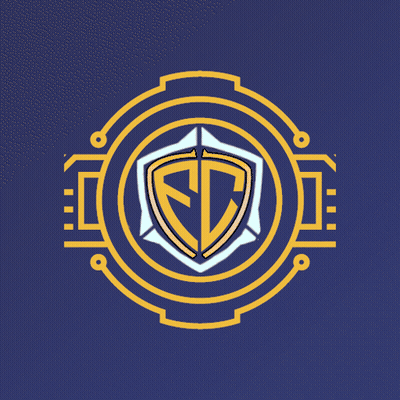 A Blue Background With A White Circle In The Center GIF