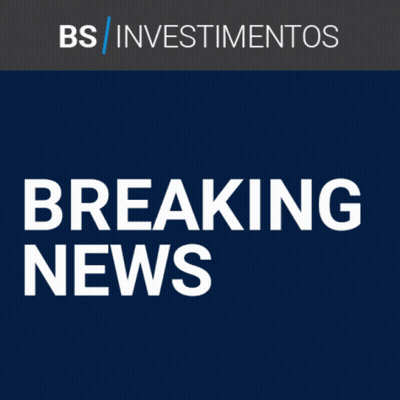 A Blue Background With Breaking News Written In White Letters GIF