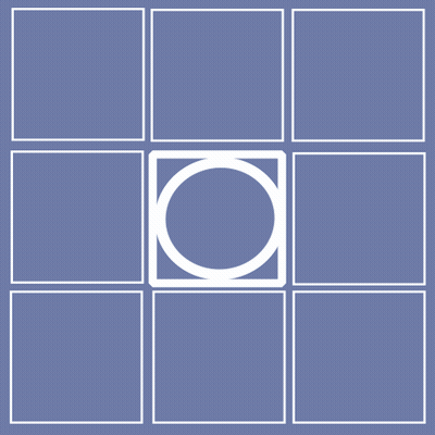 A Blue Background With Squares And A Circle That Says April 15Th GIF