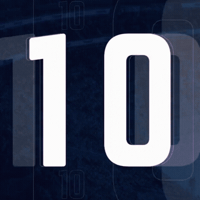 A Blue Background With The Number 10 On It GIF
