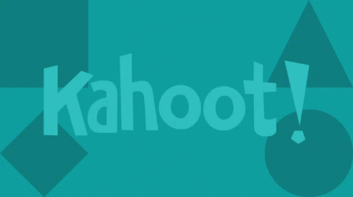 A Blue Background With The Word Kahoot Written On It GIF