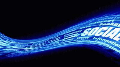 A Blue Background With The Word Posts In White GIF